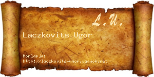 Laczkovits Ugor névjegykártya